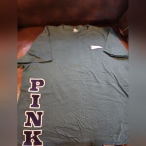 PINK Victoria's Secret Dark Green Tee